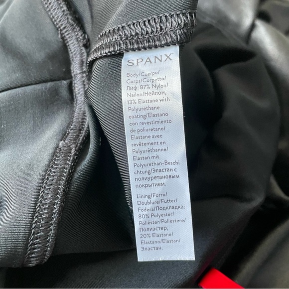 Spanx Black SPANXshape Faux Leather Leggings - 35739 - Picture 10 of 12
